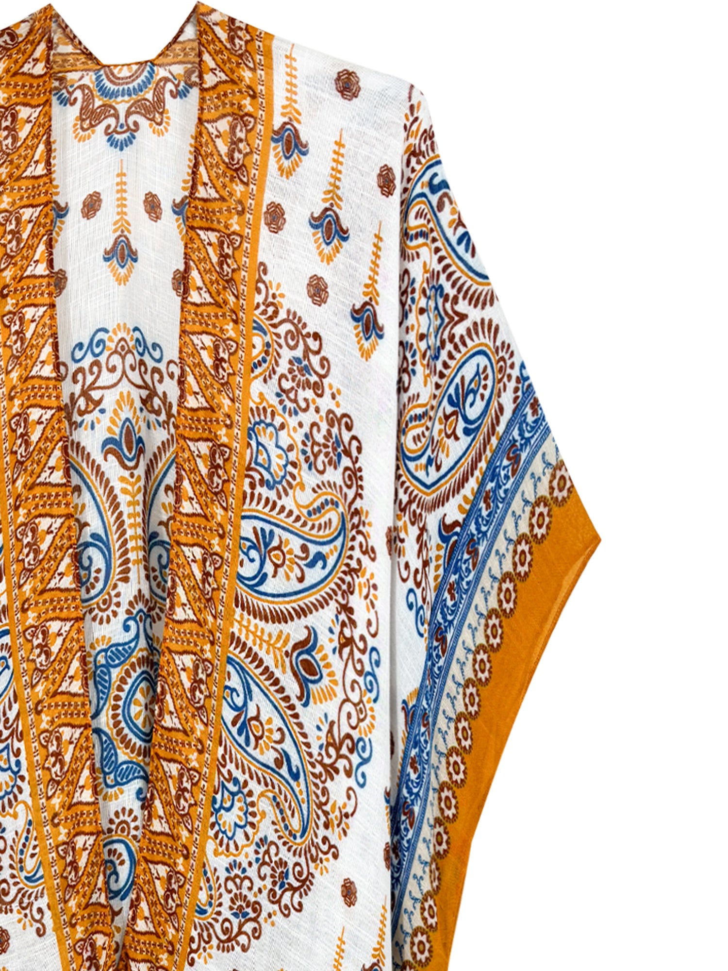 Boho Print Kimono Beach Cover Up