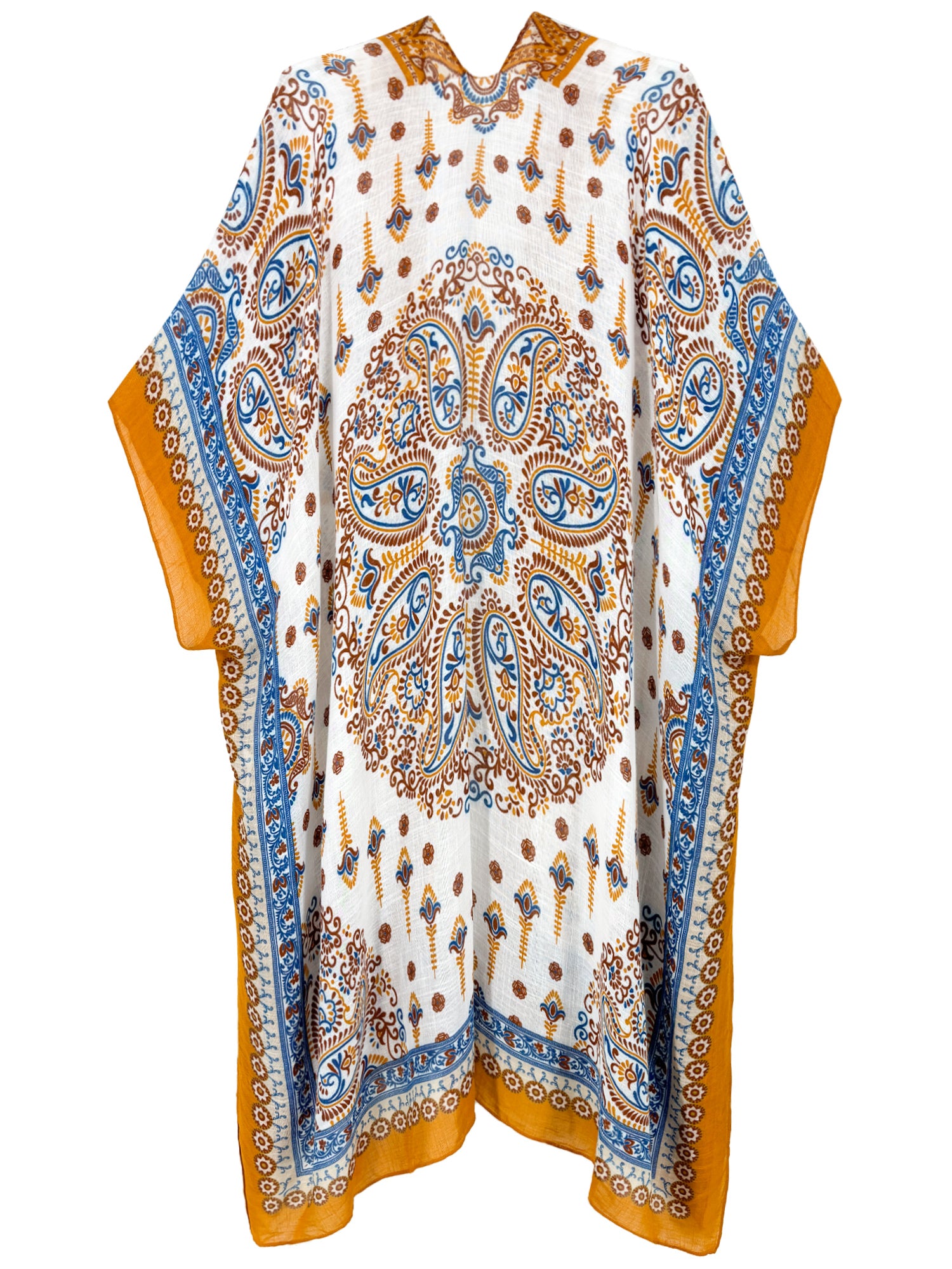 Boho Print Kimono Beach Cover Up