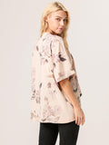 Moss Rose Floral Cropped Jacket