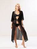 Moss Rose Lace Duster Cover Up