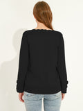 Petal Edge Boat Neck Sweater