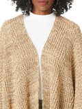 Marled Knit Kimono Shawl Wrap