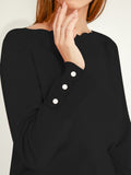 Petal Edge Boat Neck Sweater