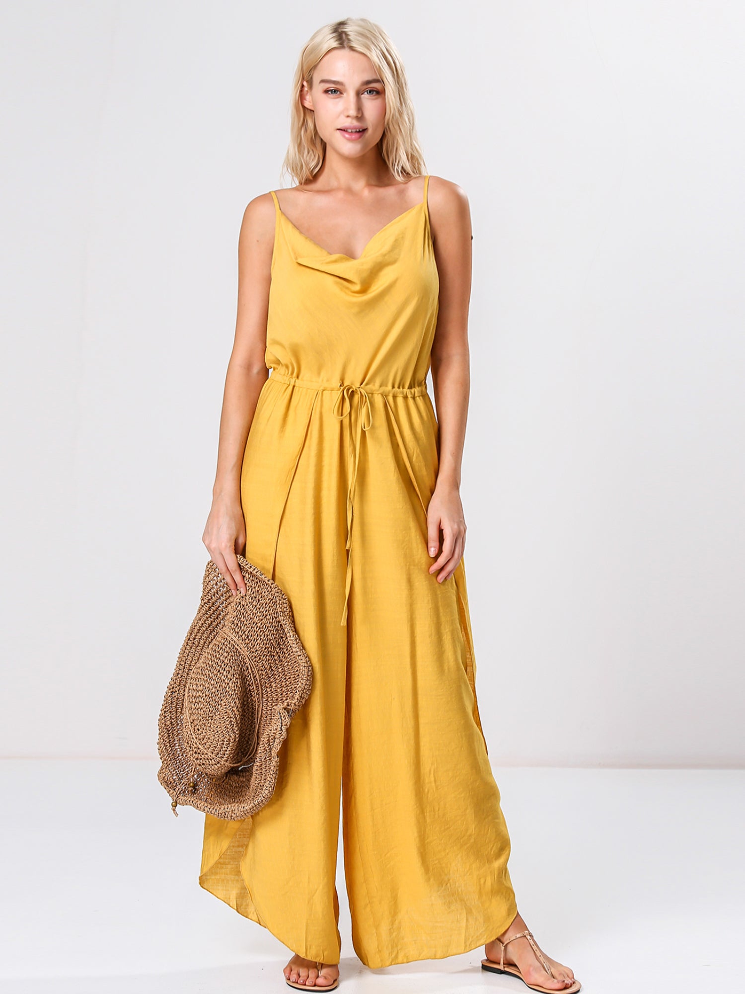 Side Slit Cover-Up Jumpsuit