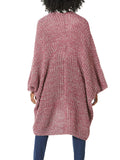 Marled Knit Kimono Shawl Wrap