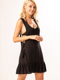 Side Tie Swimsuit Beach Cover Up Dress
