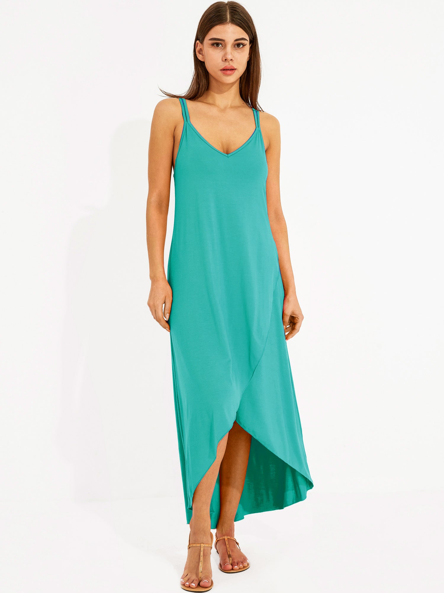 Strappy High-Low Dress