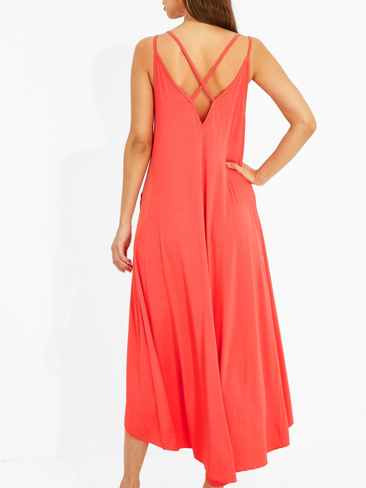 Strappy High-Low Dress