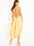Sierra Tie-Dye Halter High-Low Dress