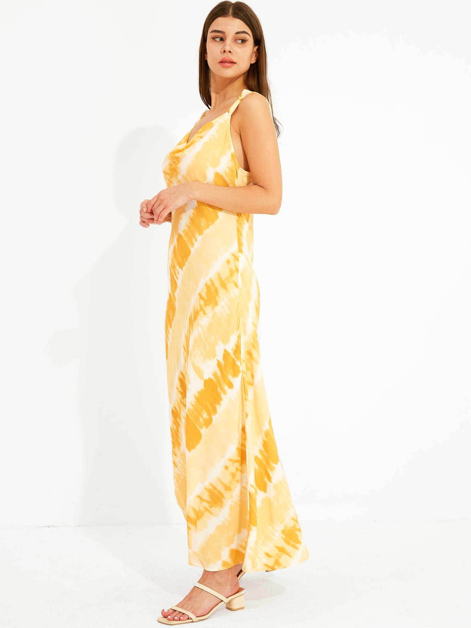 Sierra Tie-Dye Bias Slip Dress