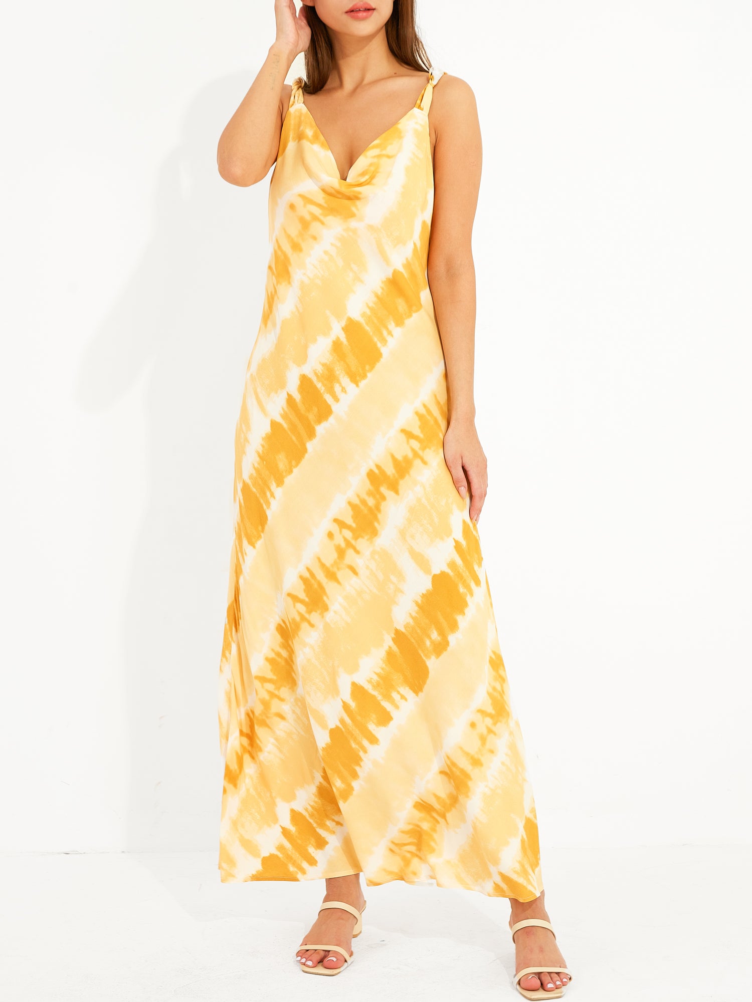 Sierra Tie-Dye Bias Slip Dress