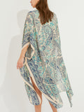 Gaia Blue Print Kimono