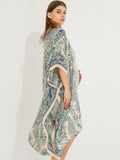 Gaia Blue Print Kimono