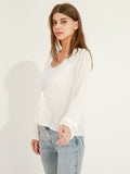 Tie Front Lace Top