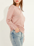 Petal Edge Boat Neck Sweater