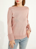 Petal Edge Boat Neck Sweater