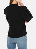 Waythefree Puffed Sleeve Cropped Sweater