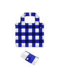 Recycled Bag Blue Plaid