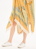 Fringed Kimono Beach Cover Up