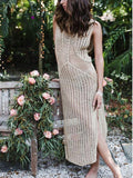 Moss Rose Crochet Maxi Swim Cover Up