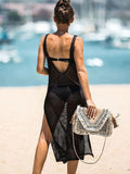 Moss Rose Crochet Cover Up Dress