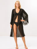 Waythefree Ruffle Kimono Swim Cover Up