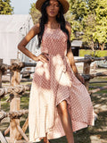 Moss Rose Ruffle Wrap Maxi Dress