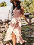 Waythefree Ruffle Wrap Maxi Dress