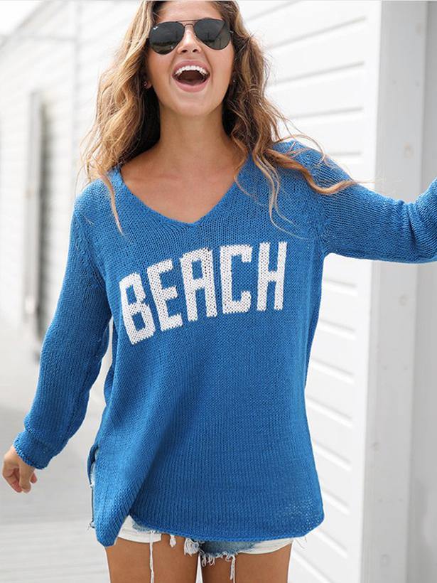 BEACH Pullover - Shopmossrose