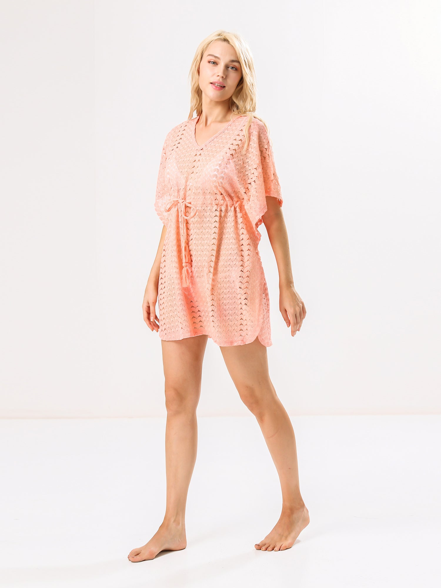 Moss Rose Lace Tunic Swim Cover Up
