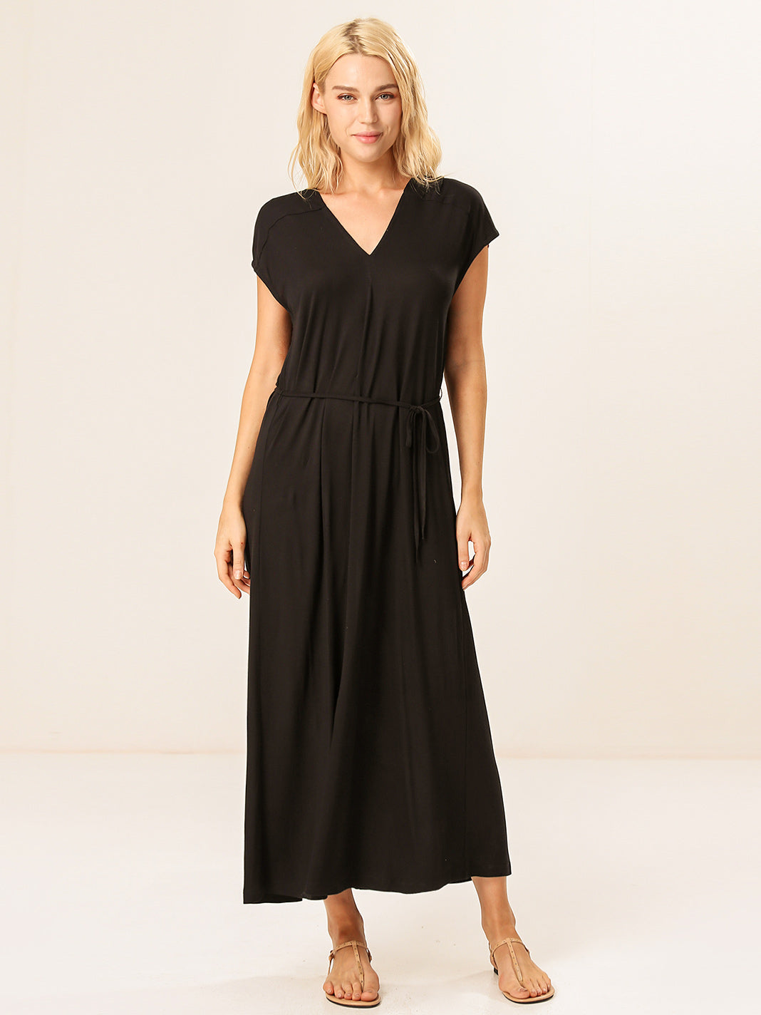 Waterfall Knit Maxi Dress