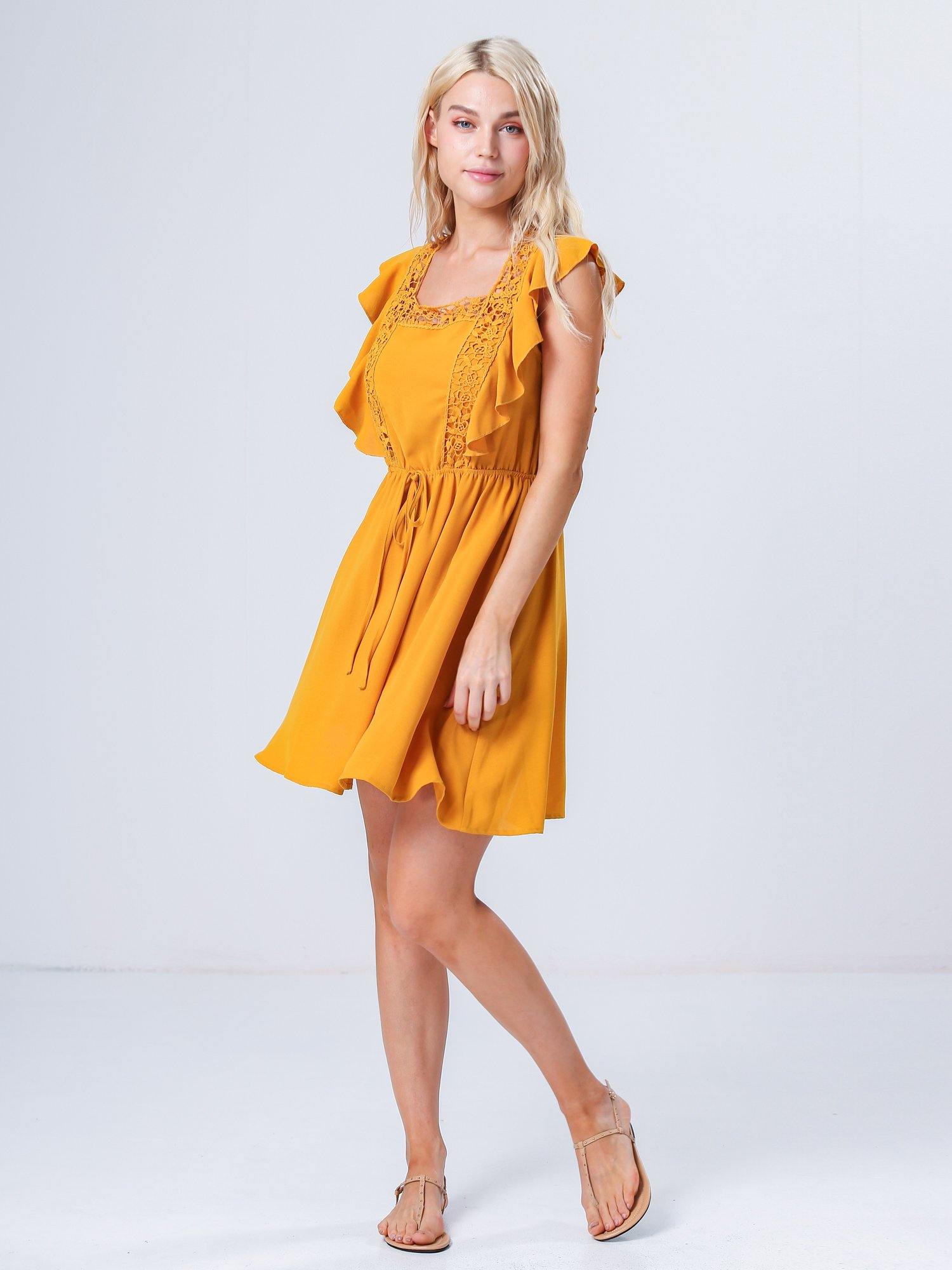 Moss Rose Babydoll Mini Dress