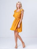 Moss Rose Babydoll Mini Dress