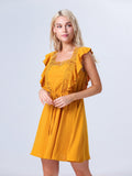 Moss Rose Babydoll Mini Dress