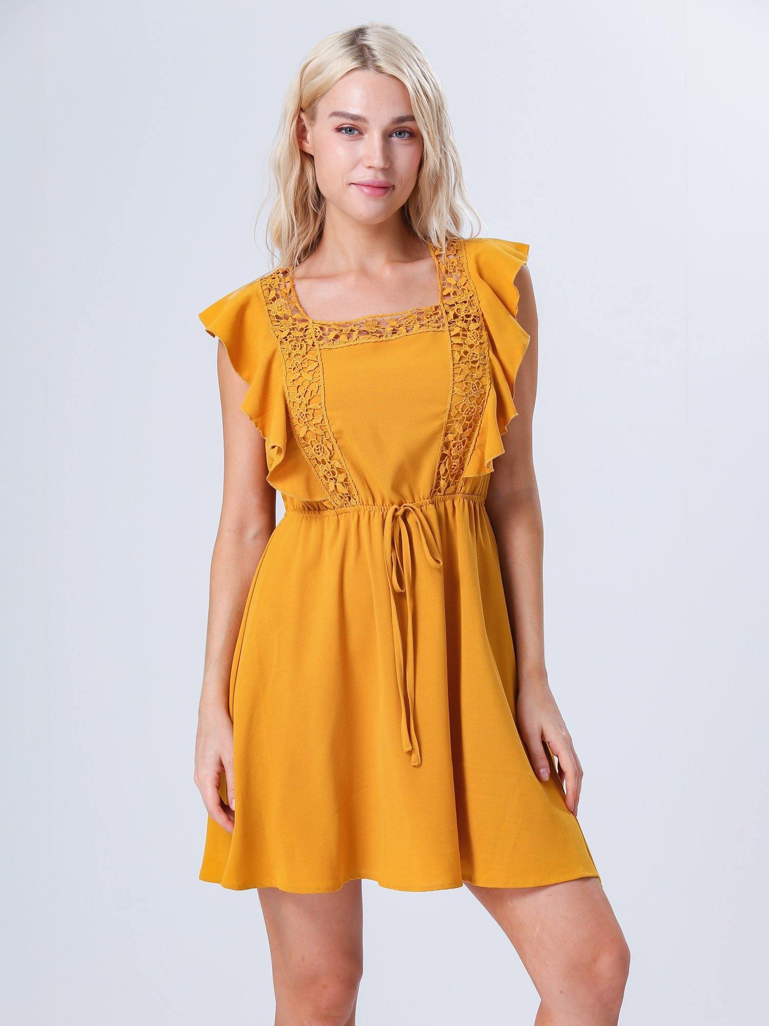 Moss Rose Babydoll Mini Dress