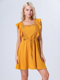 Moss Rose Babydoll Mini Dress