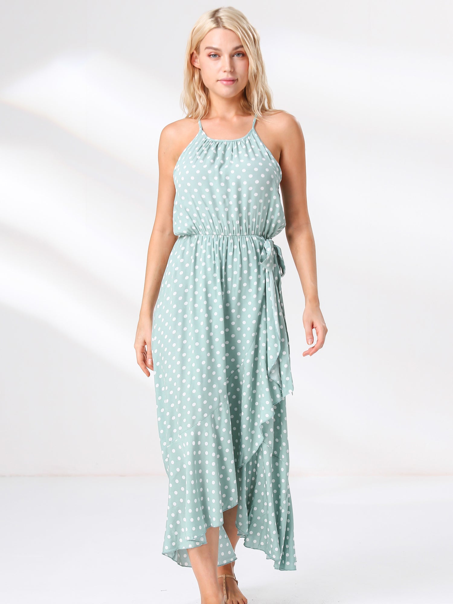 Waythefree Ruffle Wrap Maxi Dress