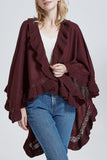 Ruffle Knit Wrap - Shopmossrose
