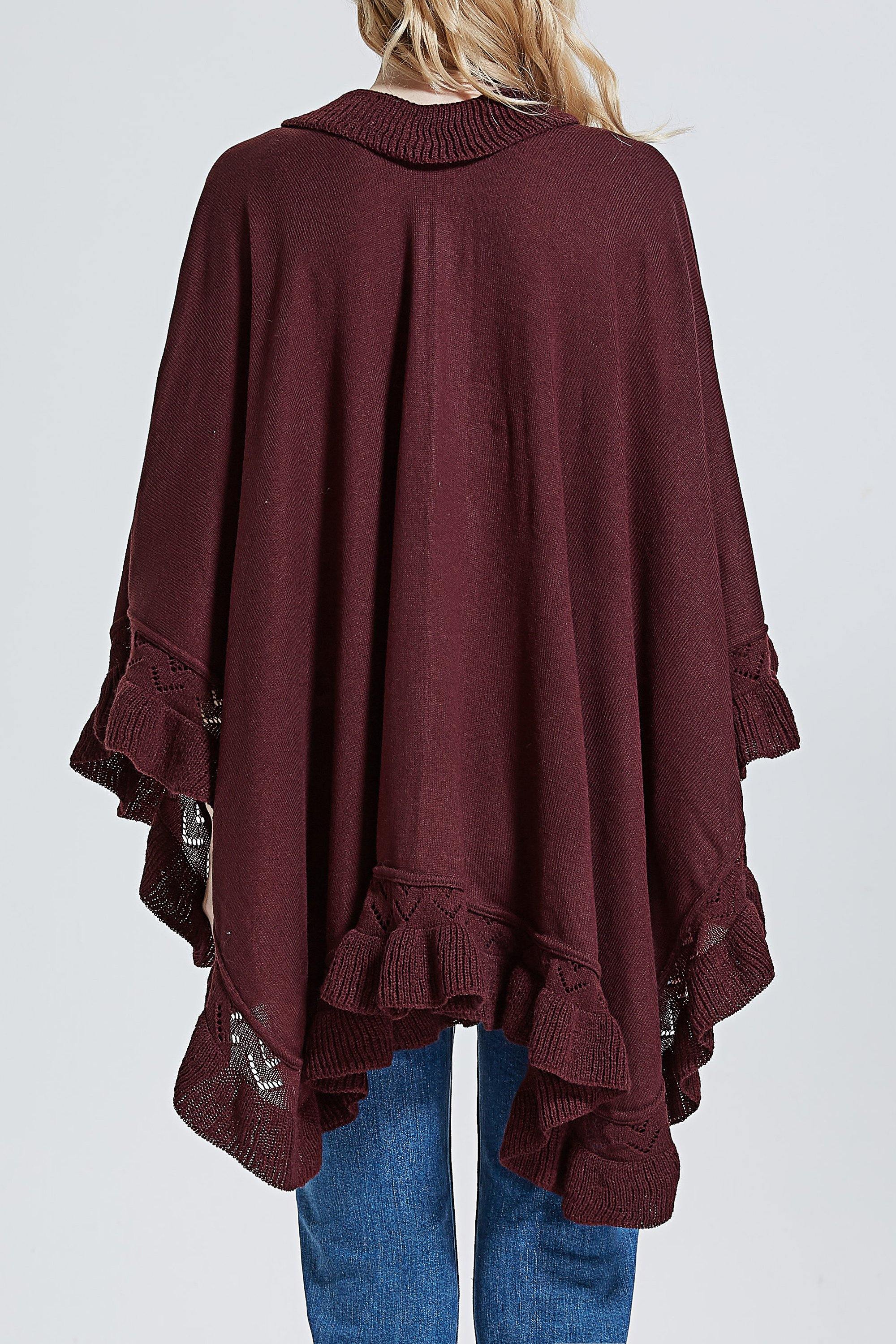 Ruffle Knit Wrap - Shopmossrose