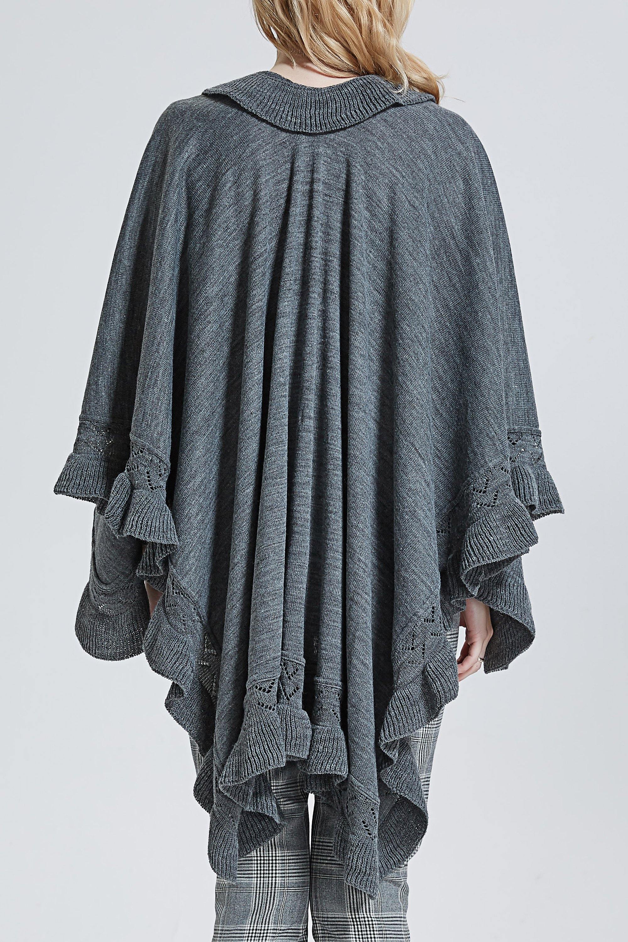 Ruffle Knit Wrap - Shopmossrose