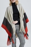 Color Block Pocket Knit Wrap - Shopmossrose