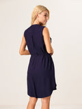 Moss Rose Sleeveless Shirt Dress