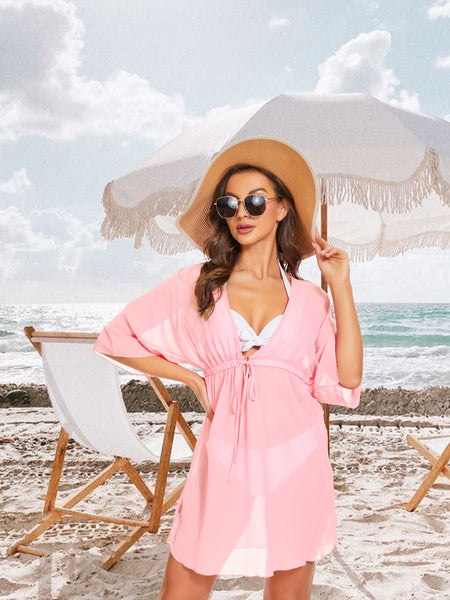 Moss Rose Swimsuit Cover Ups for Women Chiffon Sheer Bikini Coverups B Moss Rose Swimsuit Cover Ups for Women Chiffon Sheer Bikini Coverups B