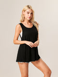 Moss Rose Long Cut Out Tank