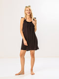Moss Rose Tassel Tie Strap Cover Up