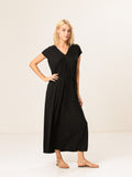 Moss Rose Waterfall Knit Maxi Dress