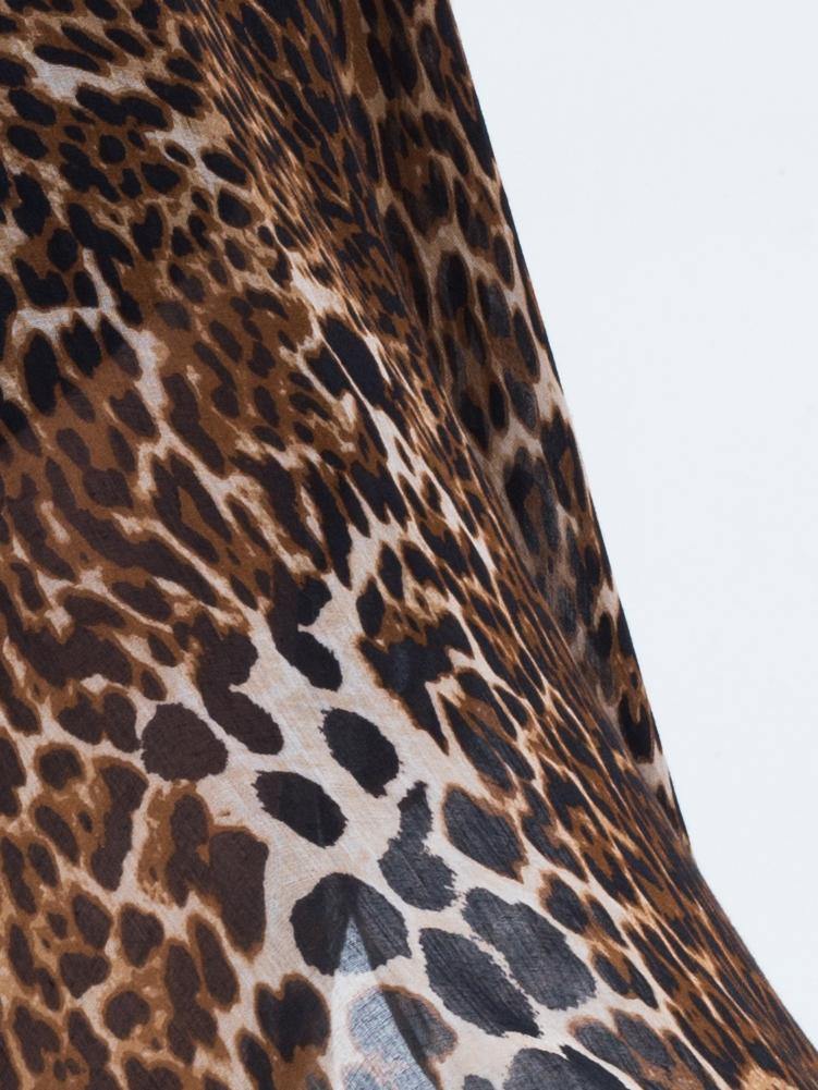 Moss Rose Leopard Print Kimono