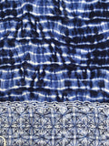 Moss Rose Blue Tie Dye Kaftan
