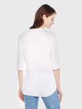 Moss Rose Embroidered Boho Top