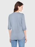 Moss Rose Embroidered Boho Top